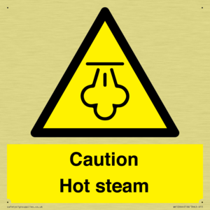 Caution Hot steam